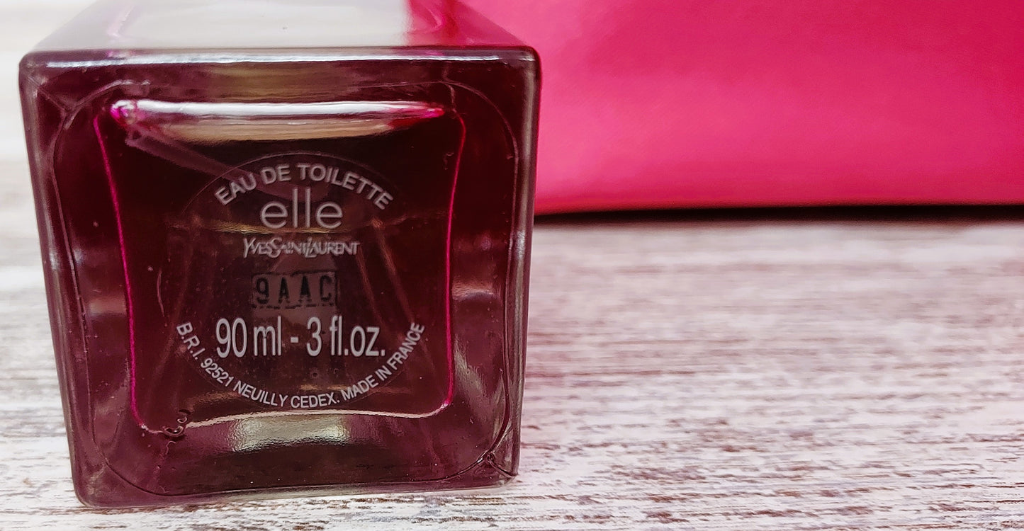 ELLE YSL, Yves Saint Laurent EDT (eau de toilette) 90ml + Toiletry bag YEAR 2009