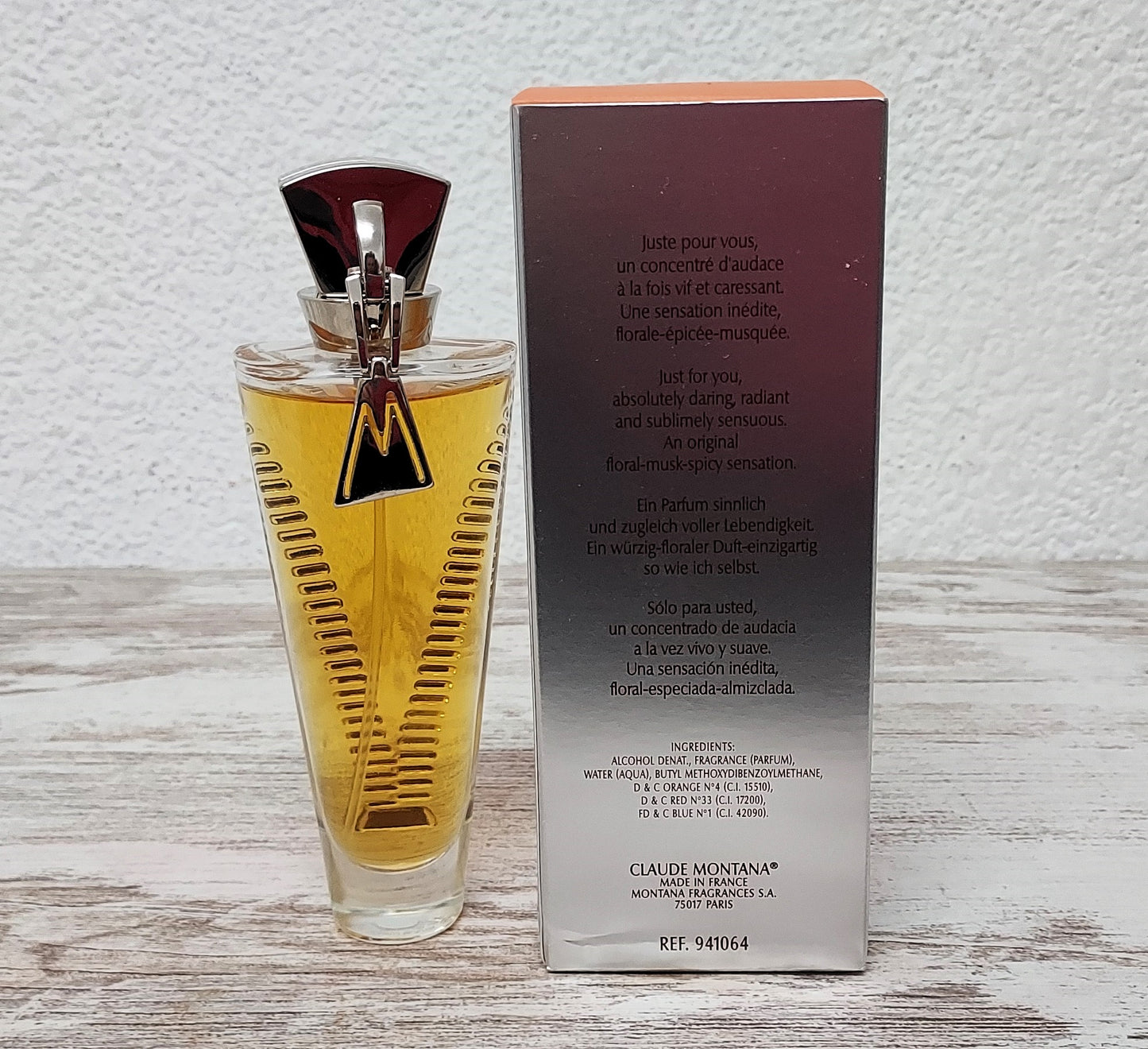 Just Me Claude Montana EDT (eau de toilette) 50ml. Discontinued vintage.