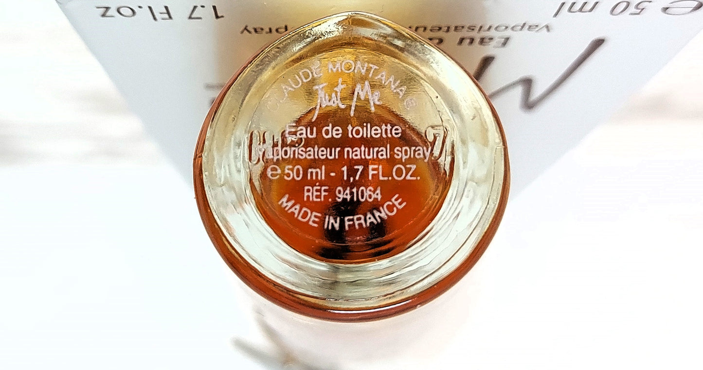 Just Me Claude Montana EDT (eau de toilette) 50ml. Discontinued vintage.