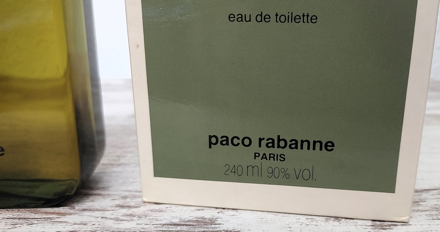 Paco Rabanne pour Homme EDT (eau de toilette SPLASH) 240ml. Vintage 1989.