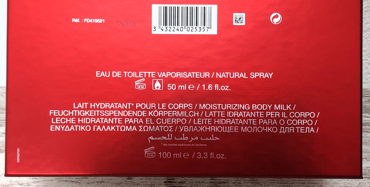 Delices de Cartier EDT (eau de toilette) 50ml + Body Lotion 100ml. Discontinued.