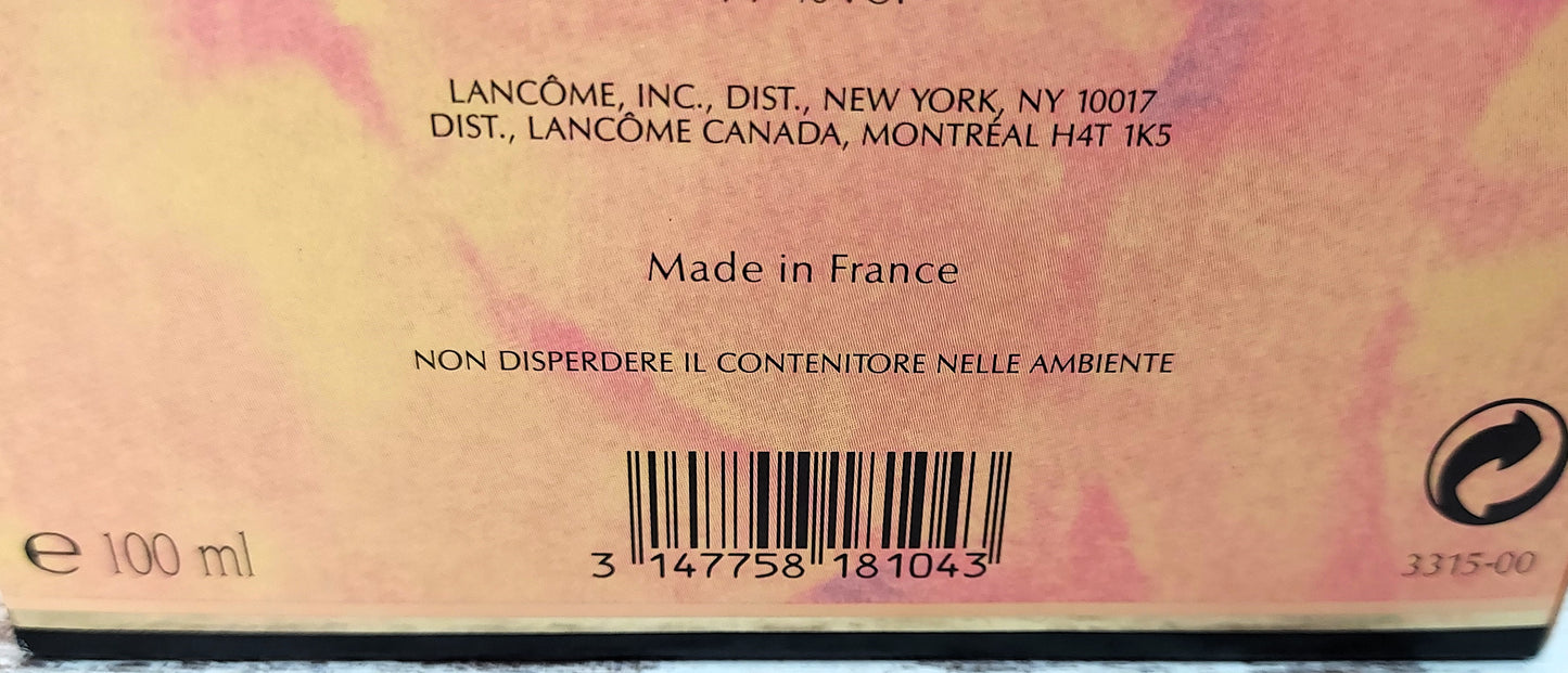 Tresor Lancome EDP (eau de parfum) 100ml. Vintage extremely rare 90's.
