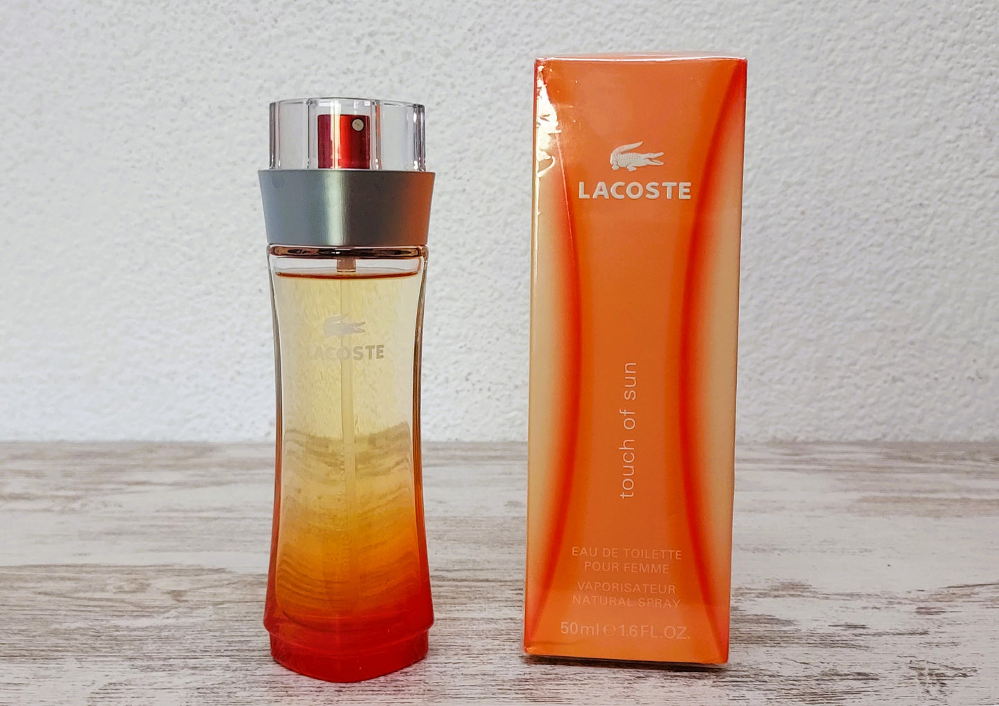 Touch of Sun Lacoste EDT (eau de toilette) 50ml. Discontinued vintage.