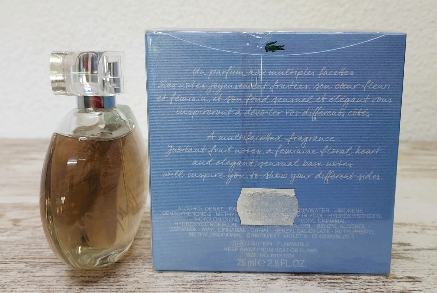 Inspiration Lacoste EDP (eau de parfum) 75ml. Discontinued vintage.