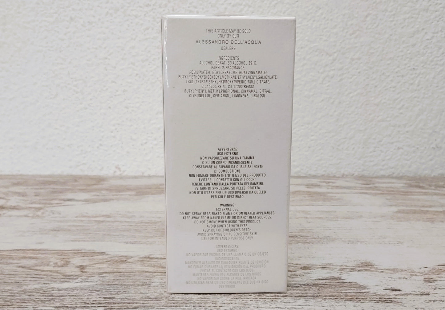Woman in Rose Alessandro Dell'Acqua EDT (eau de toilette) 100ml. Discontinued vintage.
