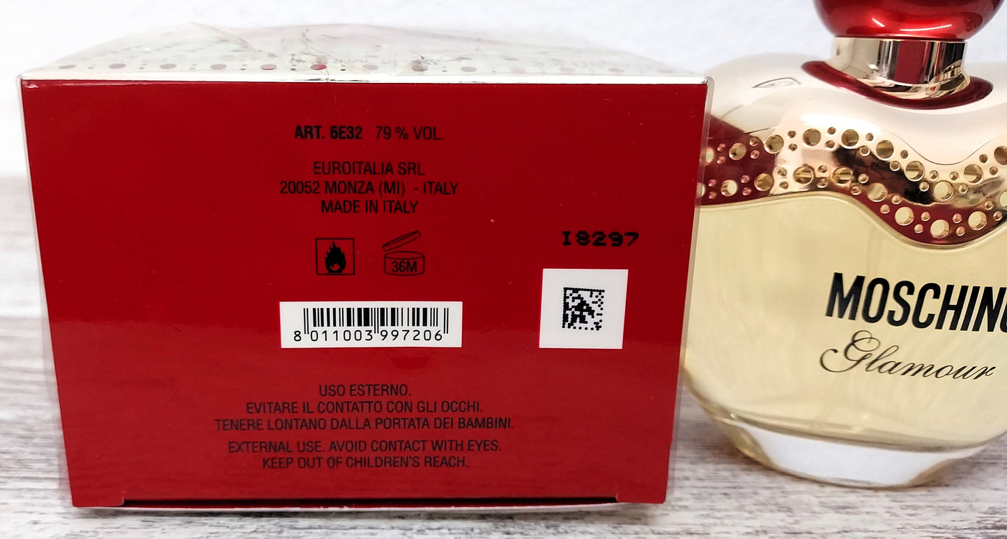 Moschino Glamour EDP (eau de parfum) 100ml. Discontinued extremely rare.