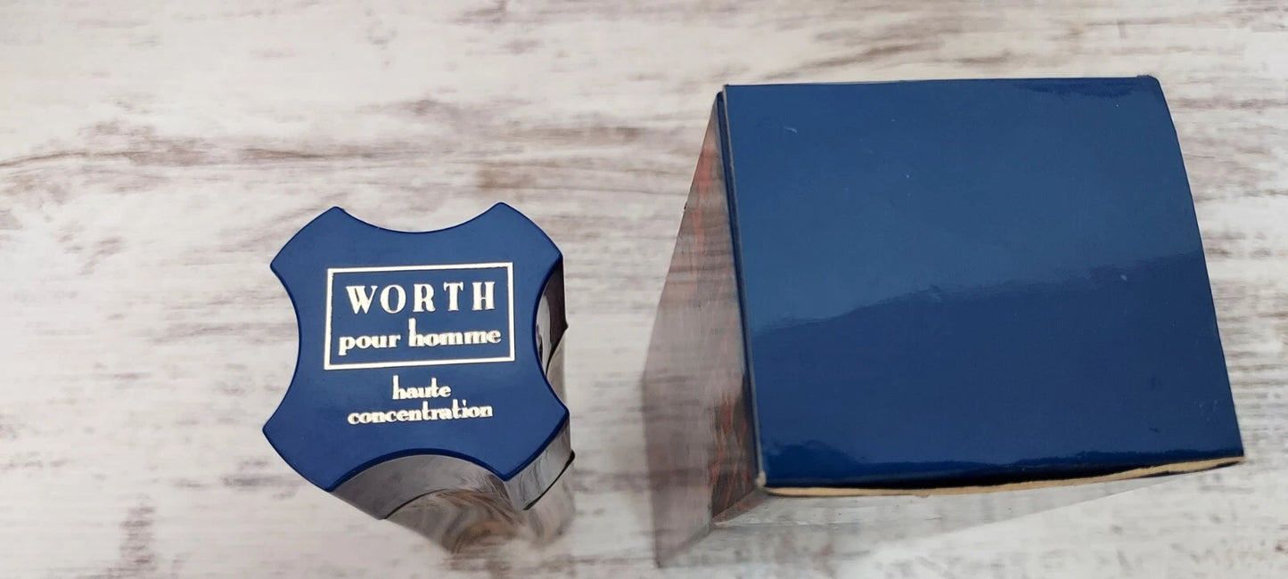 Worth pour Homme Haute Concentration EDT (eau de toilette SPLASH) 50ml. Vintage.