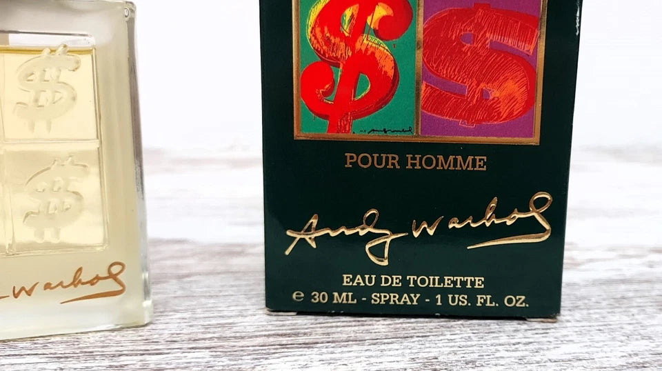 Andy Warhol pour Homme EDT (eau de toilette) 30ml. Discontinued vintage 1999.