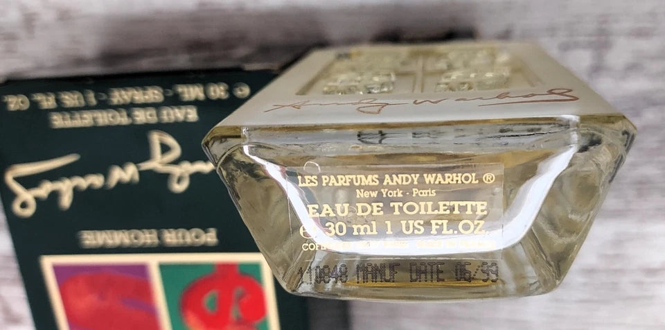 Andy Warhol pour Homme EDT (eau de toilette) 30ml. Discontinued vintage 1999.