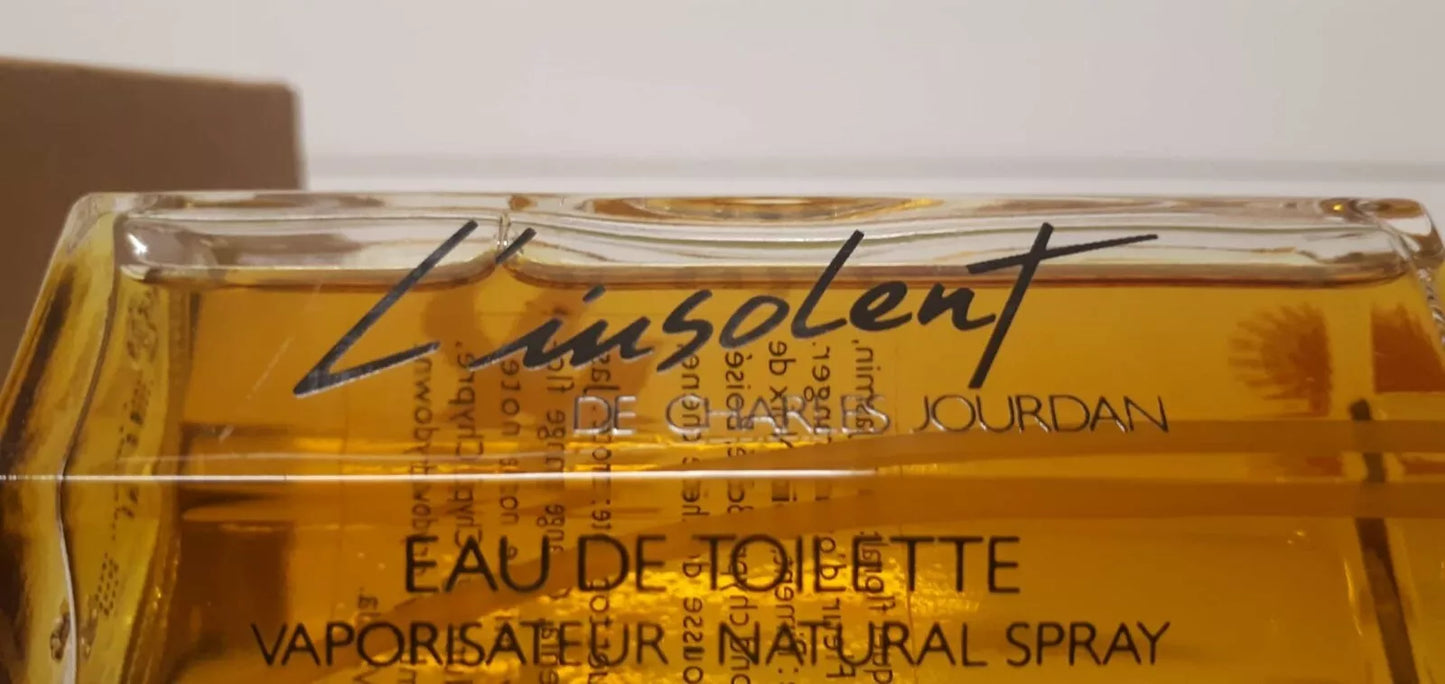 L'Insolent Charles Jourdan EDT 75ml. Recharge. Discontinued vintage.