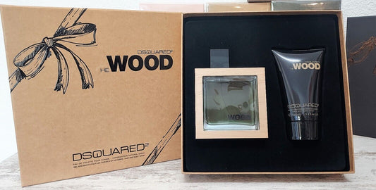 He Wood Dsquared2 EDT 100ml + Hair & Body Wash 100ml Discontinued extremely rare.