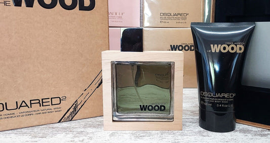 He Wood Dsquared2 EDT 100ml + Hair & Body Wash 100ml Discontinued extremely rare.