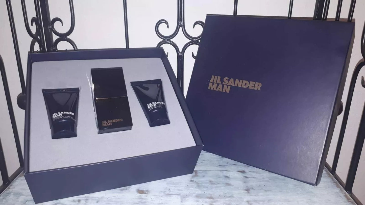 Jil Sander Man EDT (eau de toilette) 50ml + After Shave 50ml + Shower Gel 50ml.