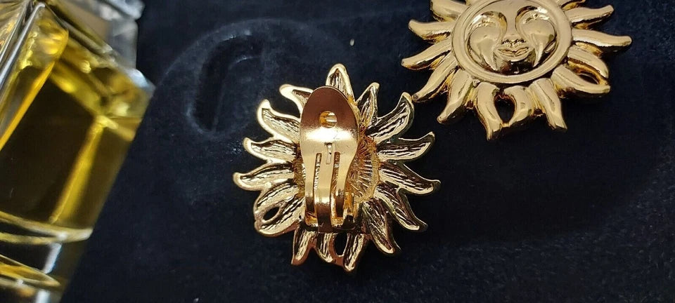 V'e Versace EDP (eau de parfum SPLASH) 50ml + Earrings / Pendientes. Vintage.