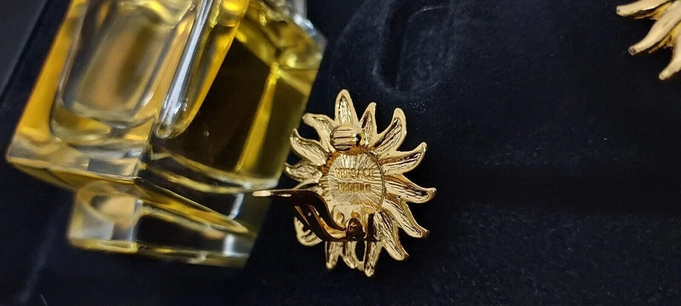 V'e Versace EDP (eau de parfum SPLASH) 50ml + Earrings / Pendientes. Vintage.