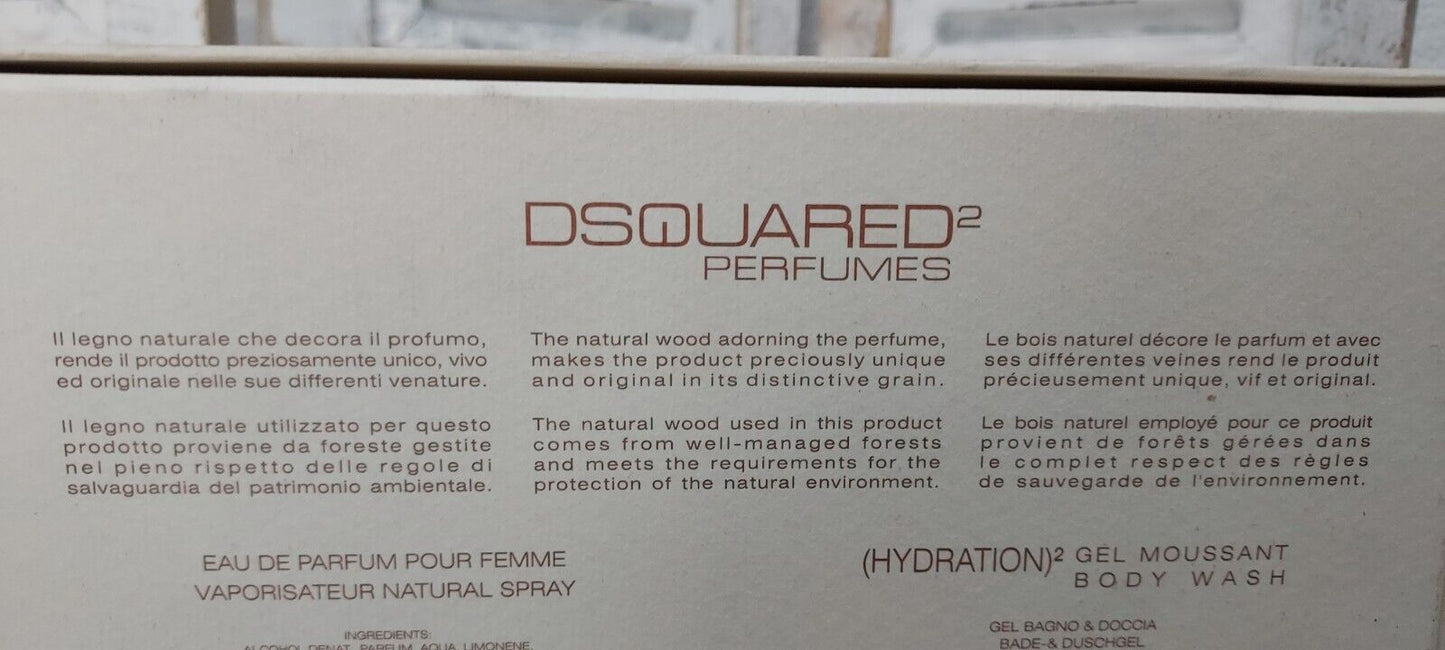 She Wood Velvet Forest Wood Dsquared2 EDP 50ml + Shower Gel 100ml. Discontinued.
