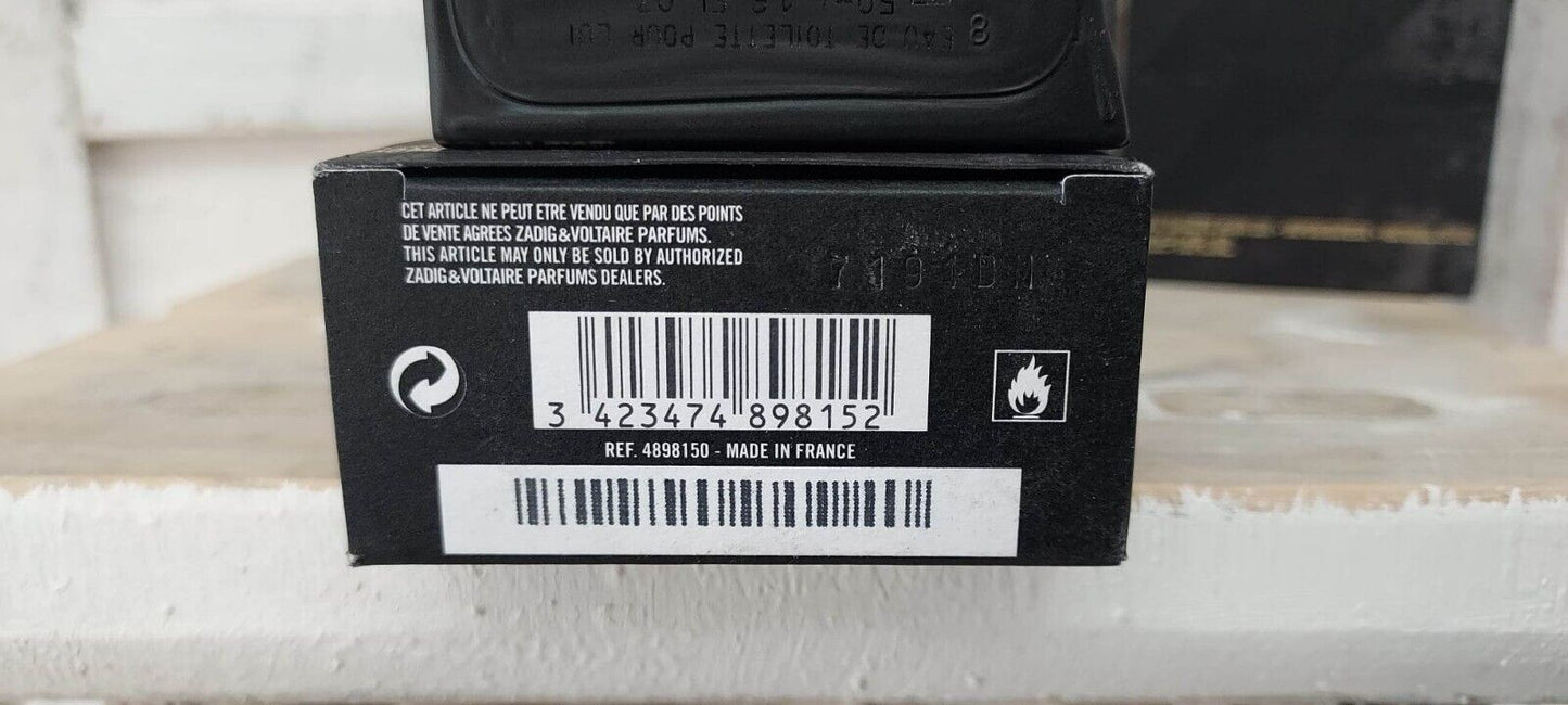 Just Rock! For Him Zadig & Voltaire EDT (eau de toilette) 50ml. Discontinued.