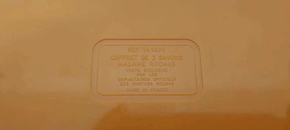 Madame Rochas PURE PARFUM 23ml + Coffret savons. Vintage extremely rare.
