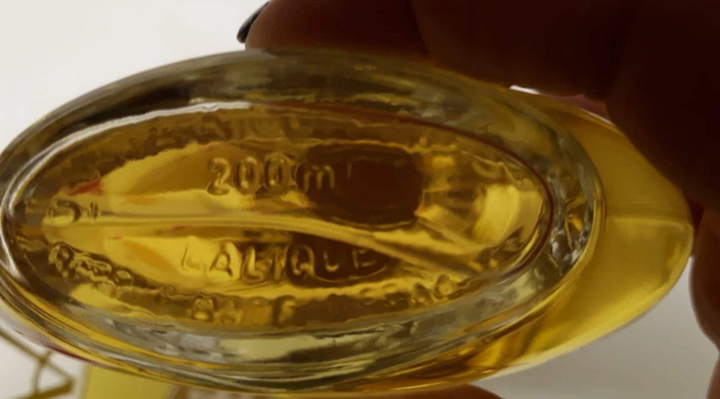 L'Air du Temps Nina Ricci EDT (eau de toilette SPLASH) 200ml. Lalique Vintage.