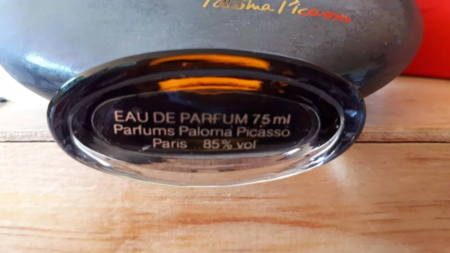 Paloma Picasso EDP (eau de parfum SPLASH) 75ml. Vintage extremely rare.