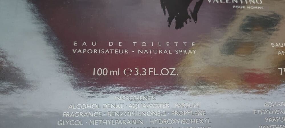 V pour Homme Valentino EDT 100ml + After Shave Balm 75ml. Extremely rare item.