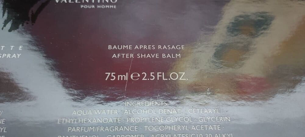 V pour Homme Valentino EDT 100ml + After Shave Balm 75ml. Extremely rare item.