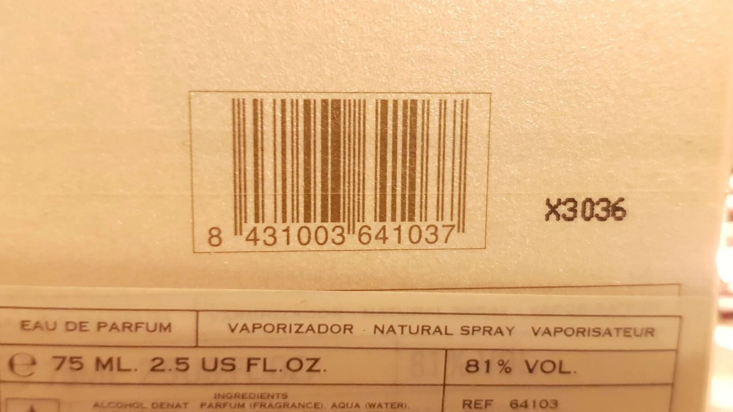 W de Roberto Verino EDP (eau de parfum) 75ml. Discontinued vintage.