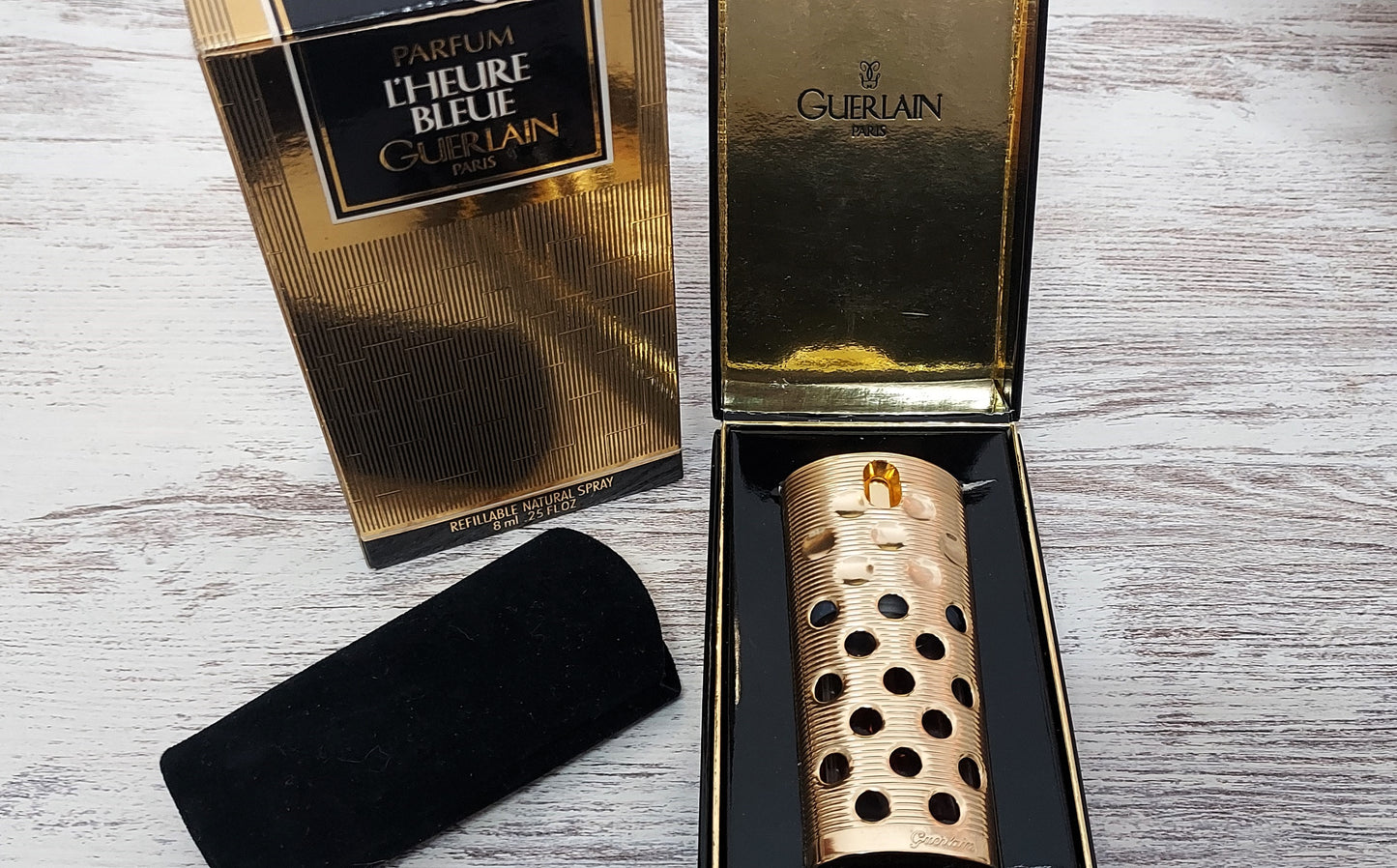 L'Heure Bleue Guerlain PURE PARFUM 8ml. Vintage extremely rare. Luxury item.