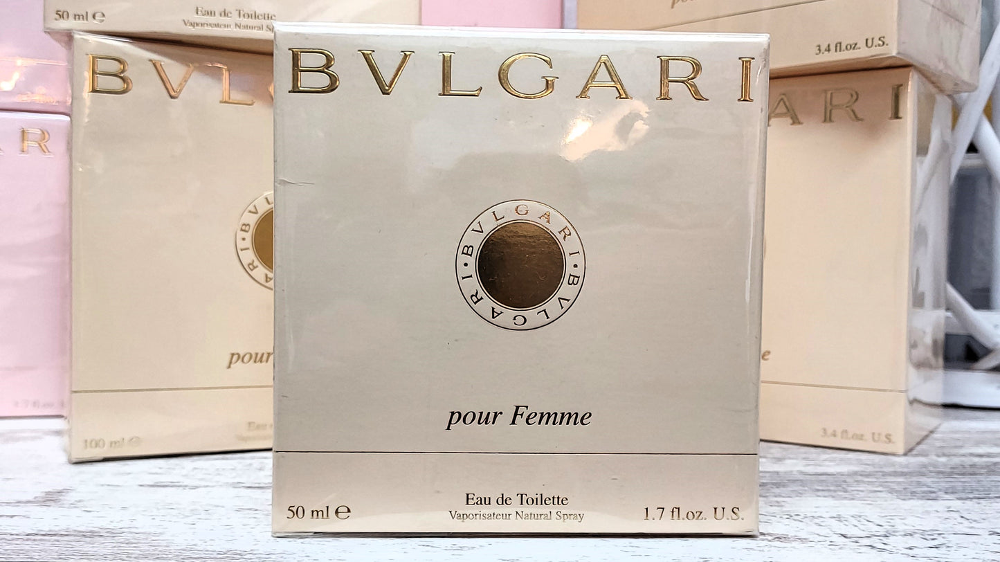 Bvlgari pour Femme EDT (eau de toilette) 50ml. Vintage and extremely rare item.