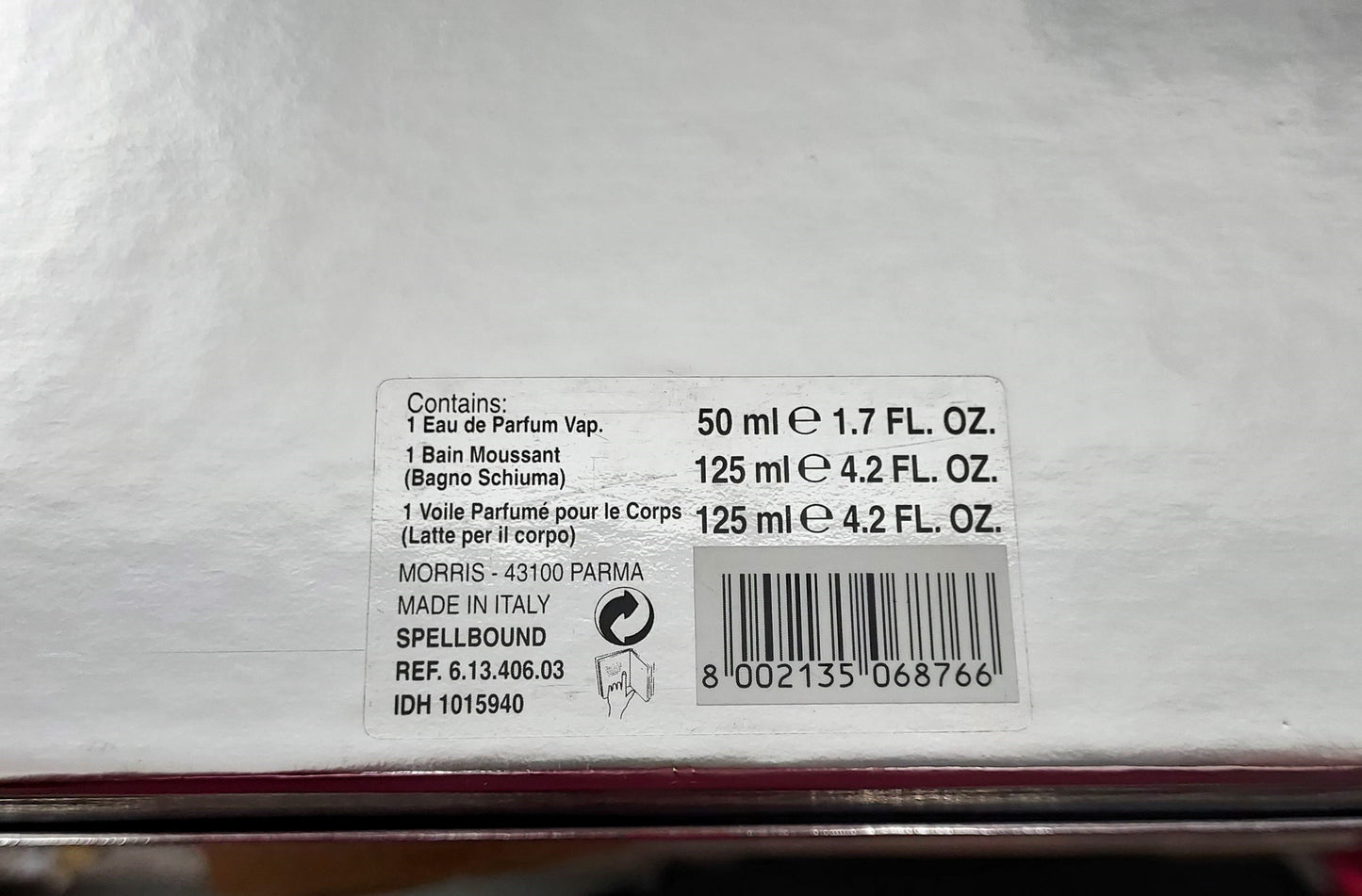 Charme La Perla EDP (eau de parfum) 50ml + Body Lotion 125ml + Shower Gel 125ml.