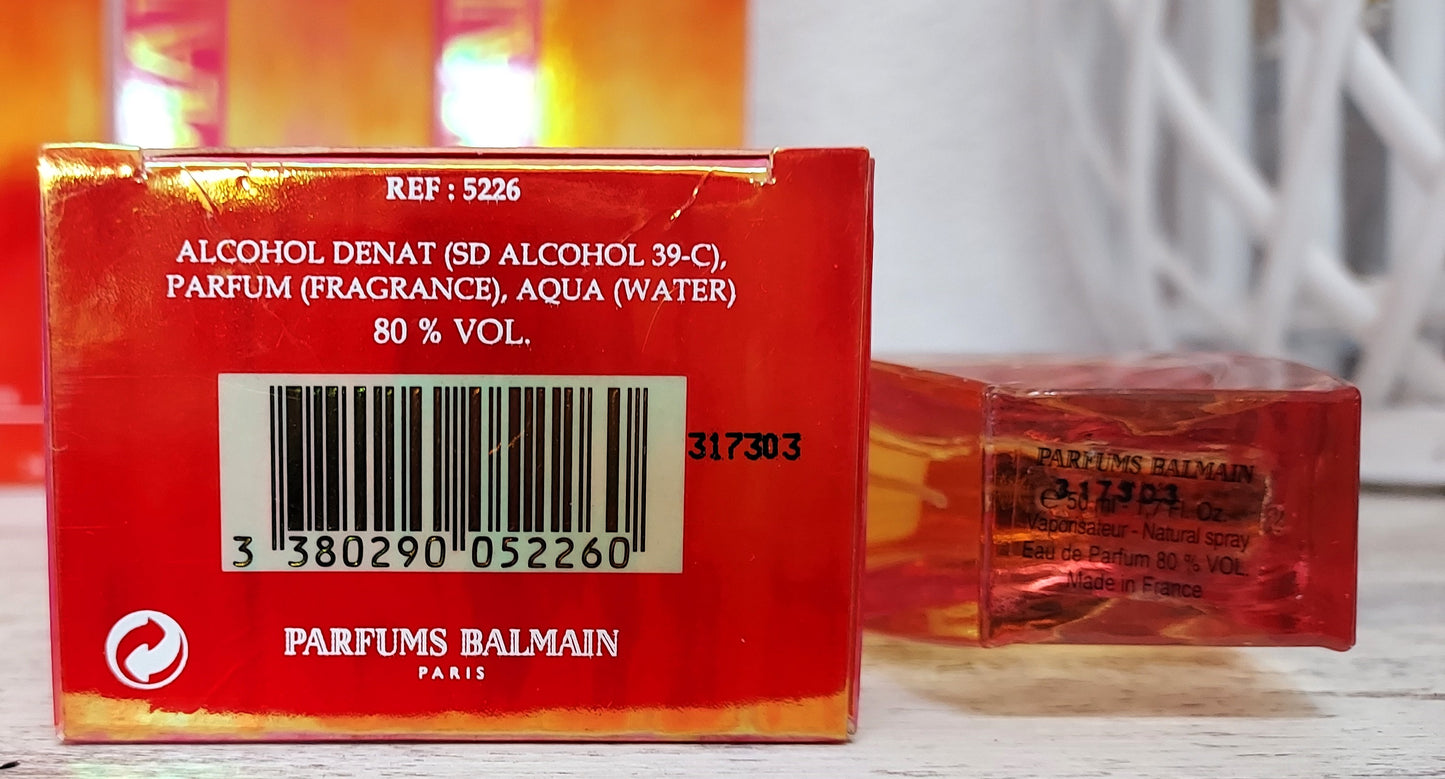 Balmya Balmain EDP (eau de parfum) 50 ml. Discontinued vintage extremely rare.