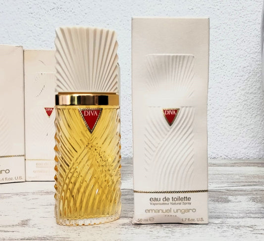 Diva Ungaro EDT (eau de toilette) 50ml. Discontinued vintage. Made in Italy.