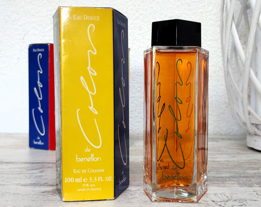 Colors of Benetton EAU DOUCE (eau de cologne SPLASH) 100ml. Vintage formula 80's.