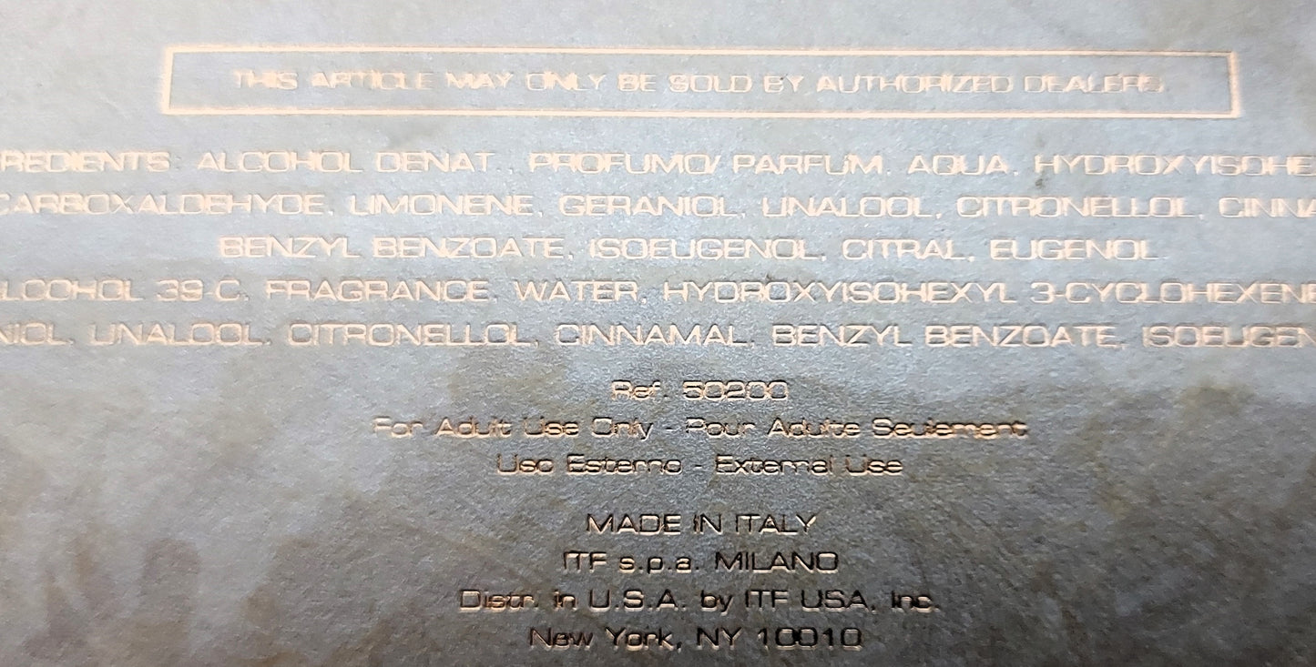 Cavalli Oro Roberto Cavalli EDP (eau de parfum) 40ml. Discontinued vintage.