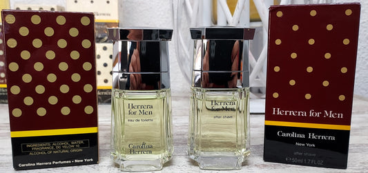 Herrera for Men Carolina Herrera EDT & After Shave SPLASH 50ml. Vintage formula.