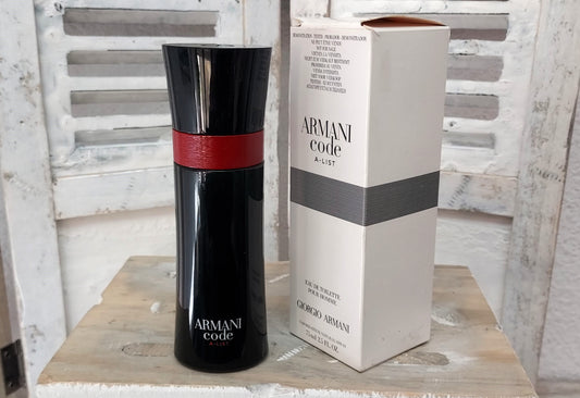 Armani Code A-List EDT (eau de toilette) 75ml. Discontinued.