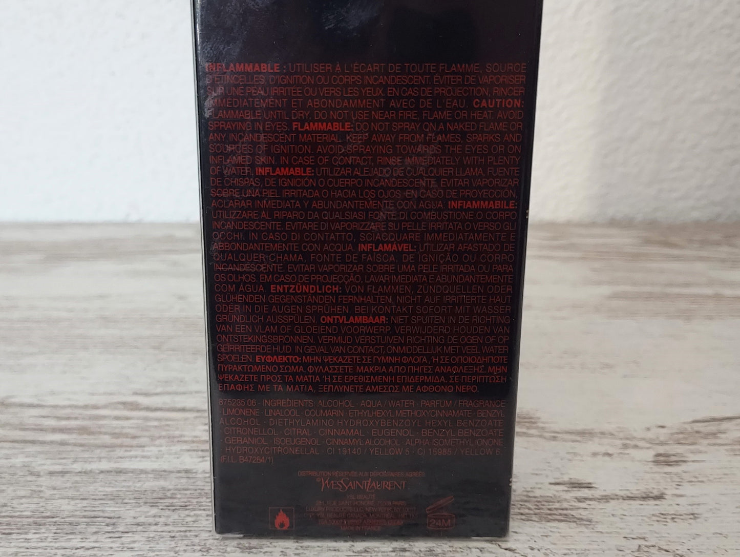 Opium pour Homme YSL EDT (eau de toilette) 100ml. Batch Code: 62M700. Year 2015.