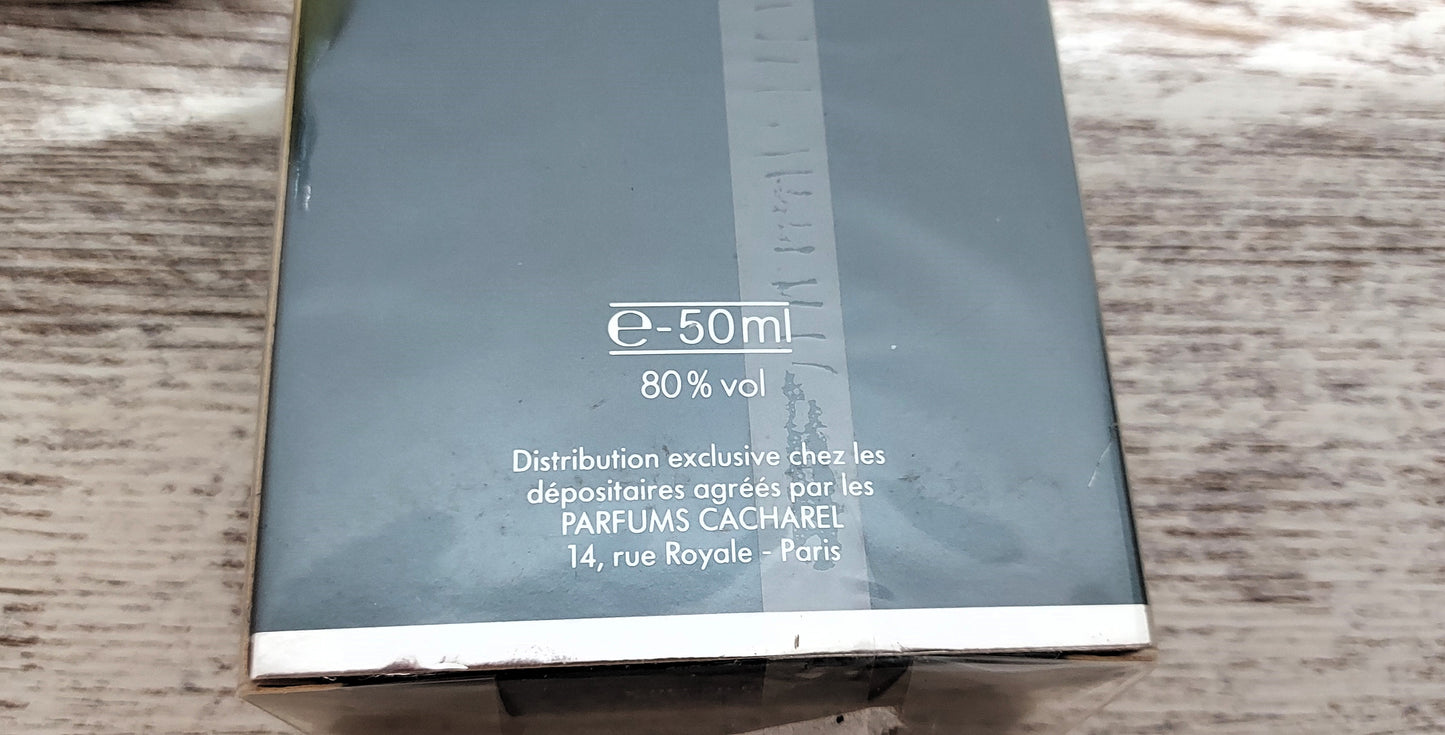 Cacharel pour Homme EDT (eau de toilette SPLASH) 50 ml. Discontinued vintage 90's