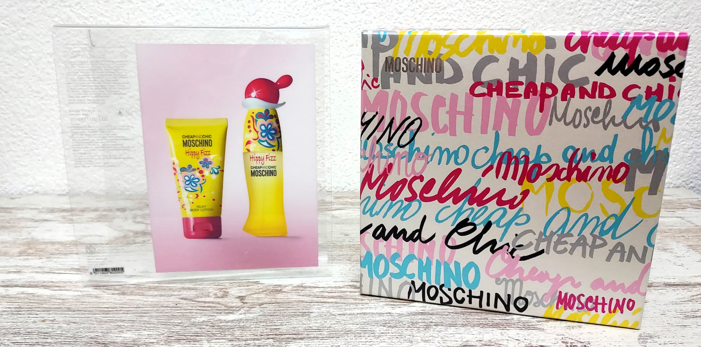 Hippy Fizz Moschino EDT (eau de toilette) 30ml + Body Lotion 50ml. Discontinued.