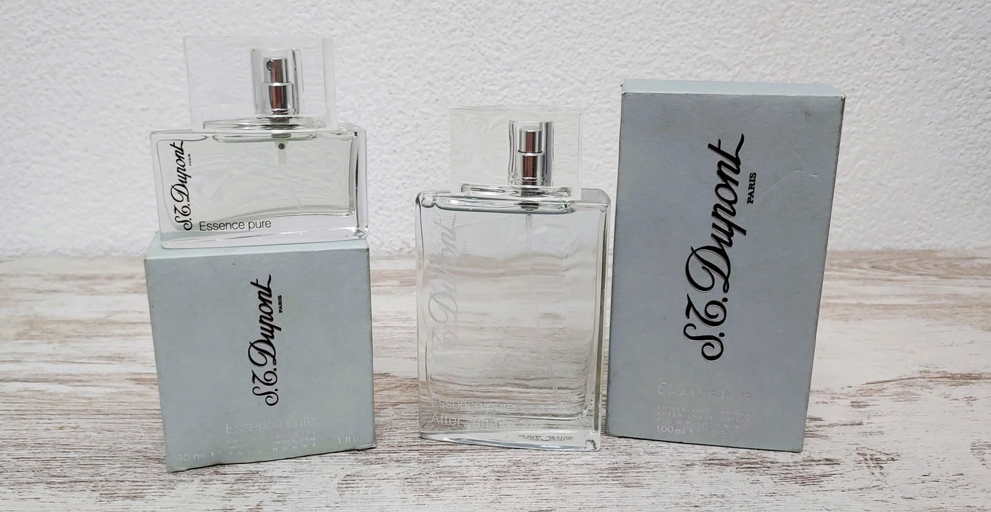 Essence Pure pour Homme S.T. Dupont EDT 30ml + After Shave 100ml. Vintage.