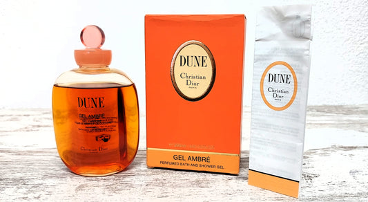 Dune Dior GEL AMBREE Perfumed bath & Shower Gel 200ml. Vintage extremely rare.