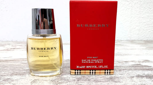 Burberry for Men EDT (eau de toilette) 30ml. Discontinued vintage formula 90's.