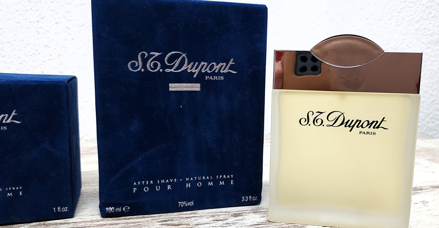 S.T. Dupont pour Homme EDT (eau de toilette) 30ml + After Shave 100ml. Vintage.