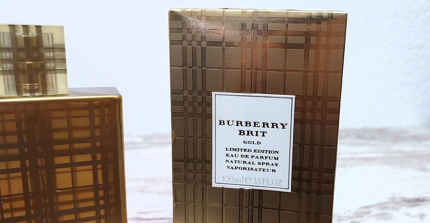 Burberry Brit Gold EDP (eau de parfum) 100ml. Discontinued vintage rare.