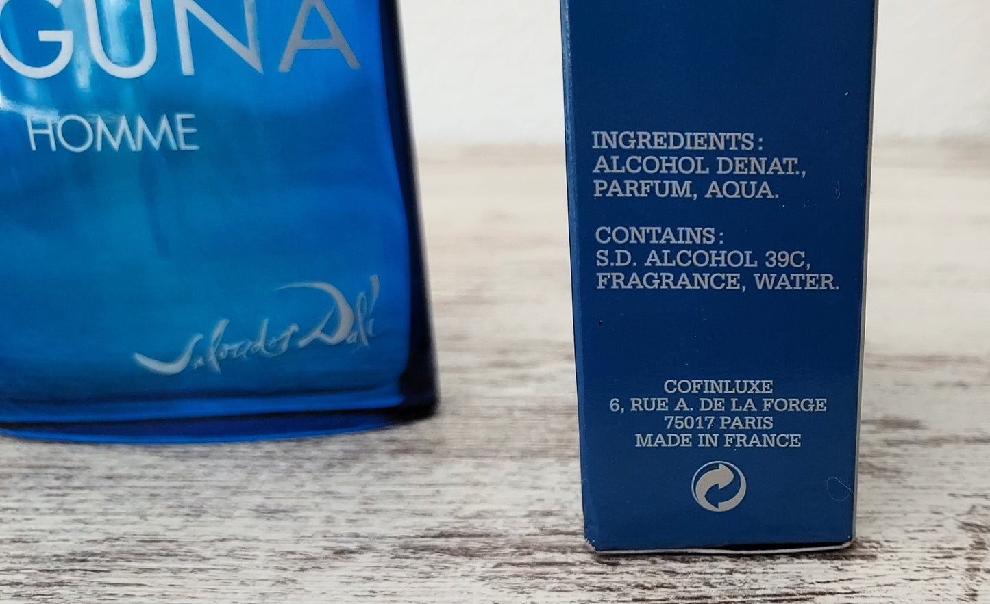 Laguna pour Homme Salvador Dali EDT (eau de toilette) 50ml. Discontinued vintage.