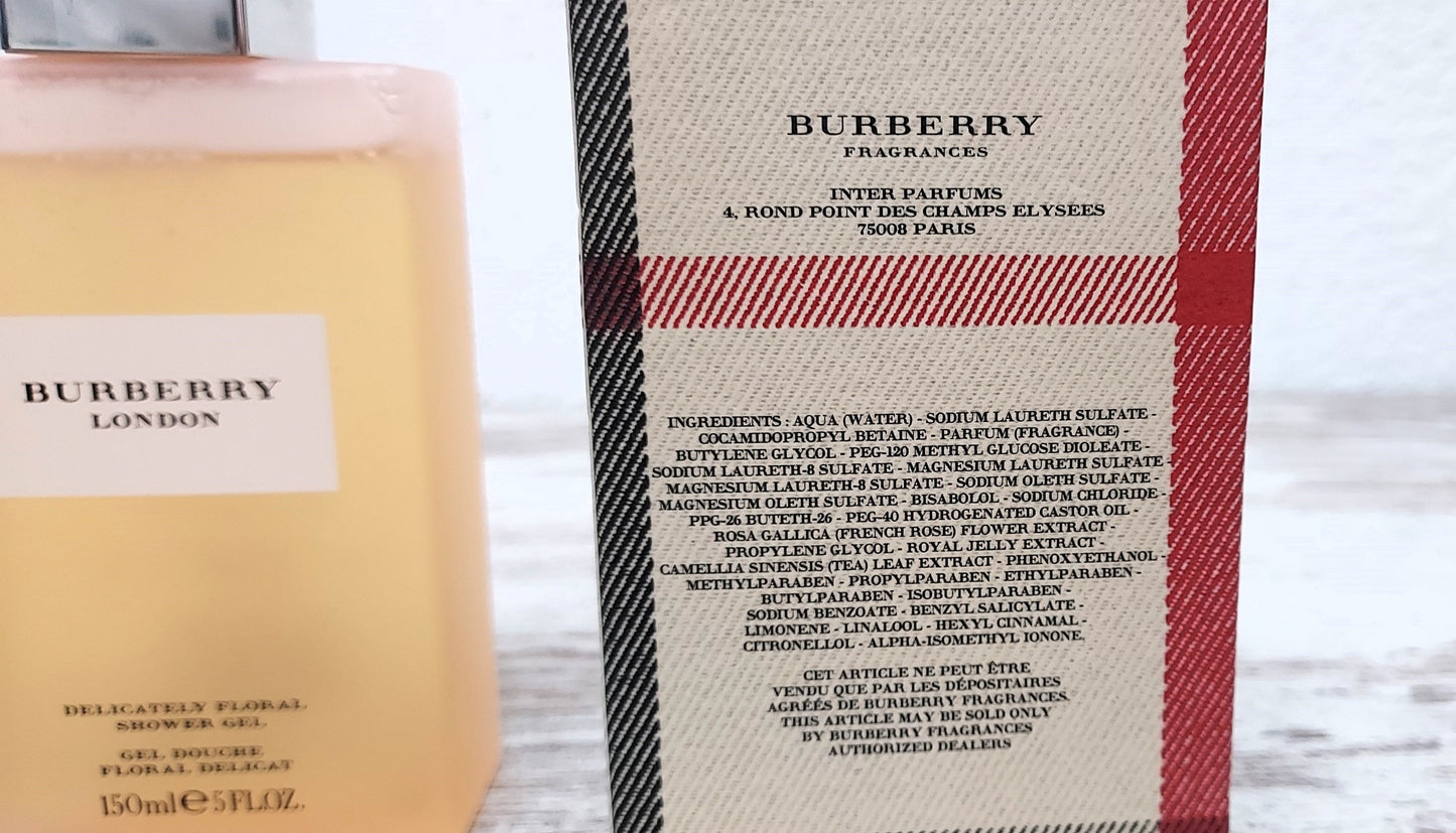 Burberry London for Her Delicate floral shower gel 150 ml. Discontinued vintage.