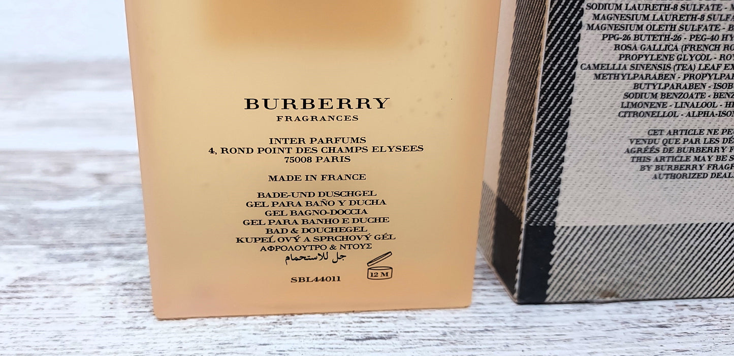 Burberry London for Her Delicate floral shower gel 150 ml. Discontinued vintage.