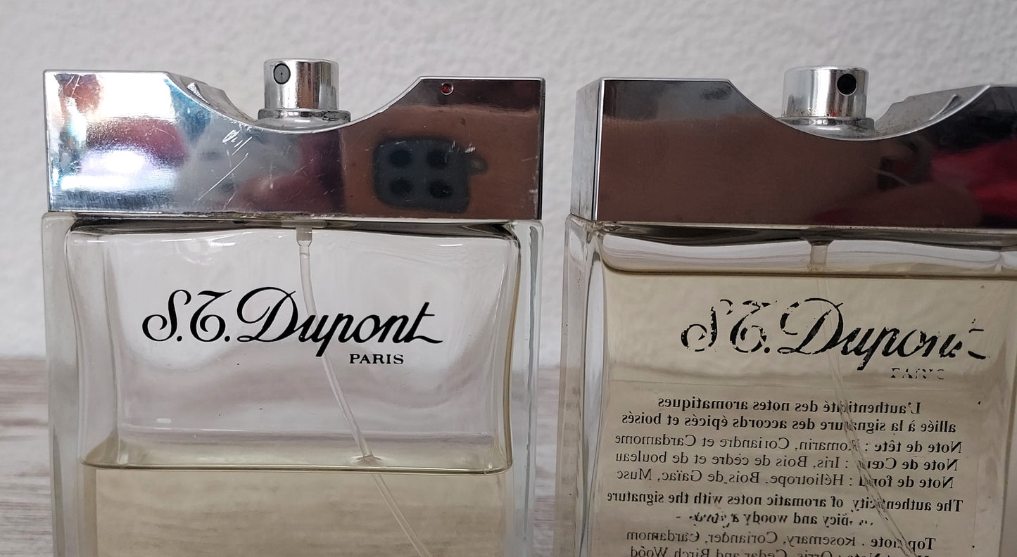 S.T Dupont pour Homme EDT 2 Bttles x 100ml (Not full). Discontinued vintage.