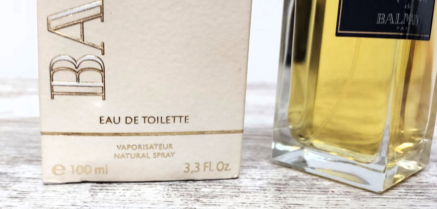 Balmain de Balmain EDT (eau de toilette) 100ml. Discontinued vintage DAMAGED BOX.