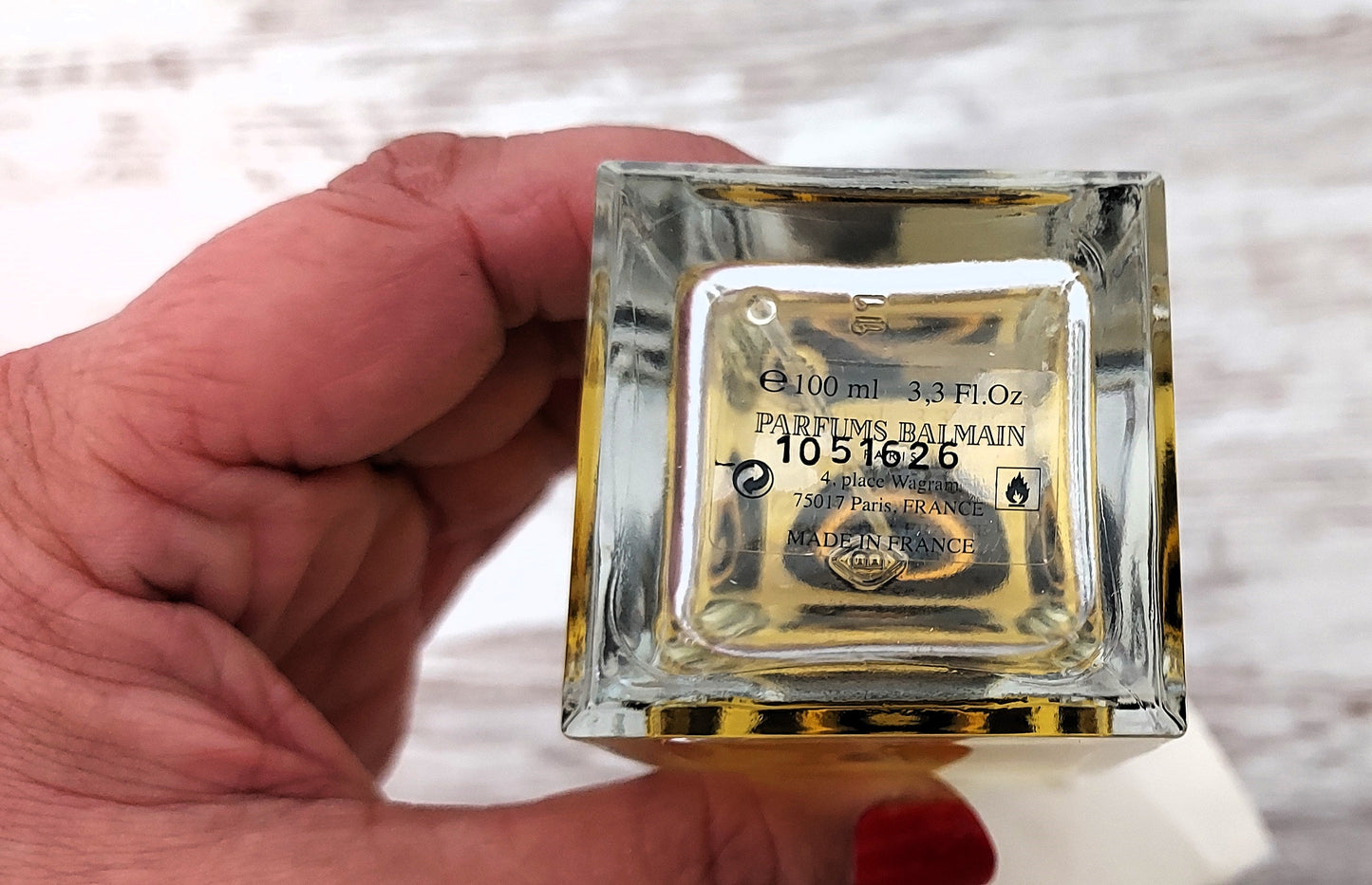 Balmain de Balmain EDT (eau de toilette) 100ml. Discontinued vintage DAMAGED BOX.